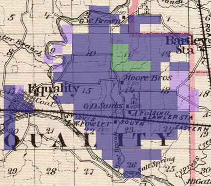 Crenshaw's lands around Hickory Hill